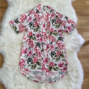 Show Me Your MuMu Brie Garden Blooms Pink Floral Kimono